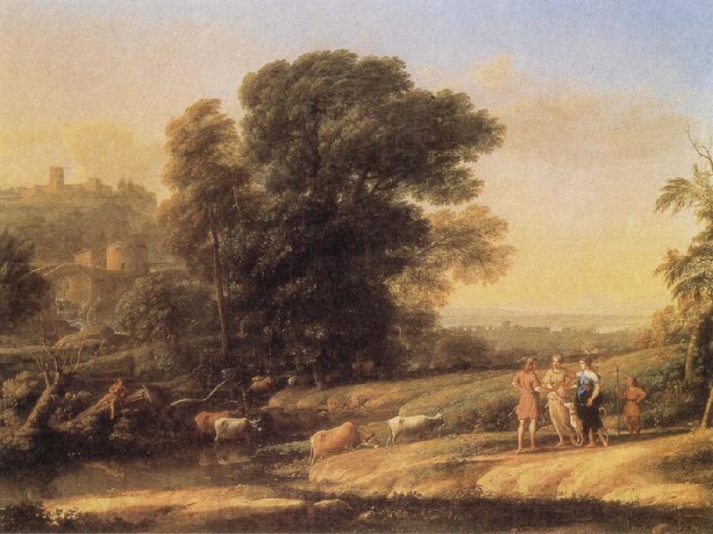Claude Lorrain Landscape with Cephalus and Procris reunited by Diana Norge oil painting art